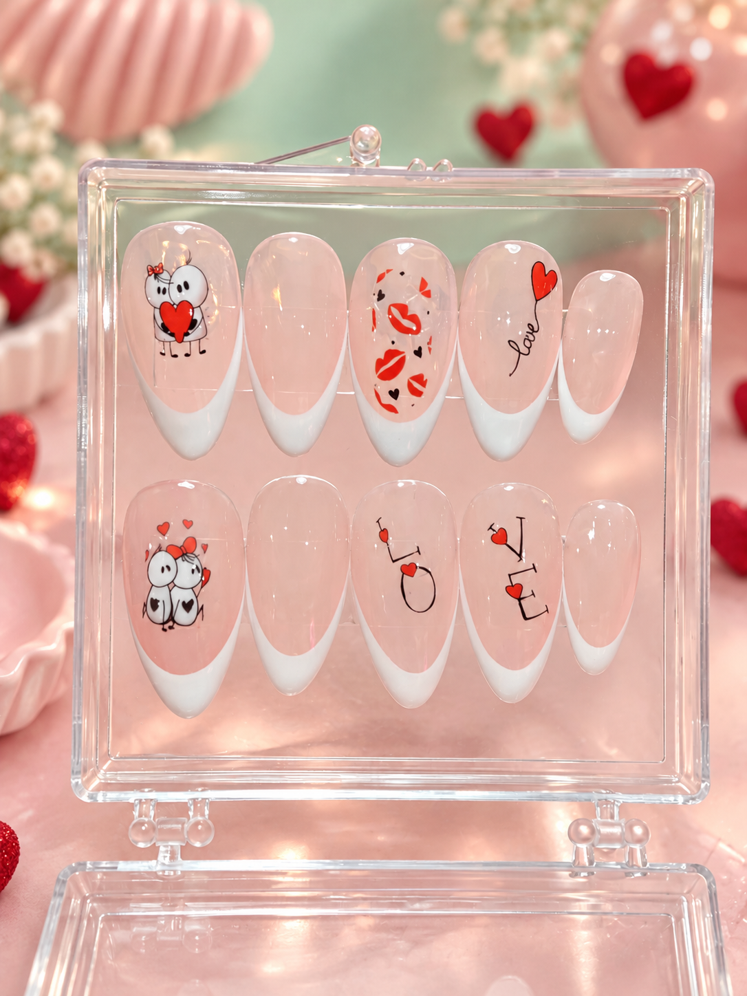 Valentine’s Love – Handmade Press On Nails |