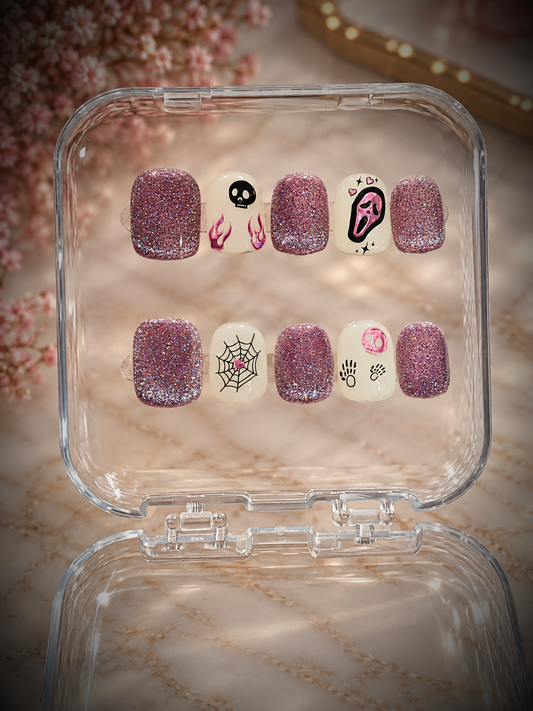 Dark Romance – Handmade Halloween Press On Nails